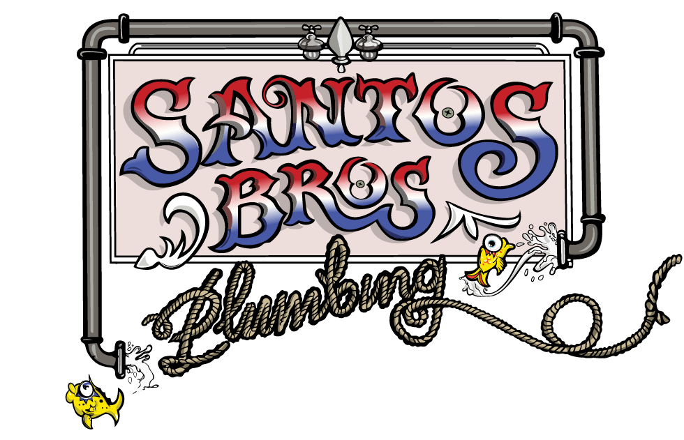 Santos Bros Plumbing Logo Name