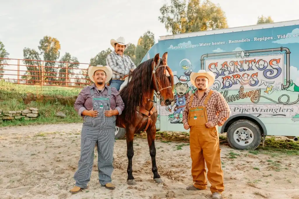 Santos bros plumbing team